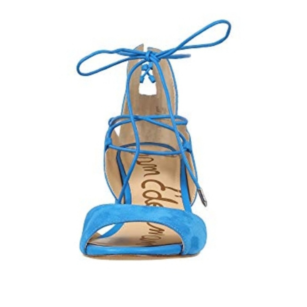 Beautiful Blue Suede Sam Edelman Sandals - Picture 4 of 4